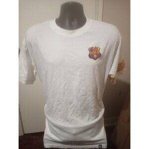 Men's #9 SUAREZ FC Barcelona FCB Football Soccer T-Shirt Jersey White Size XL